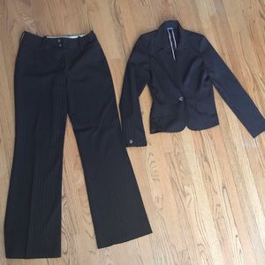 Black Pinstripe Female Suit